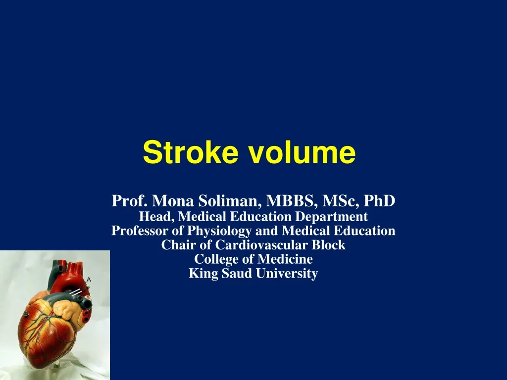 Stroke Volume.