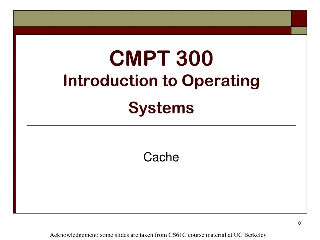 cmpt 300 introduction to operating systems n.