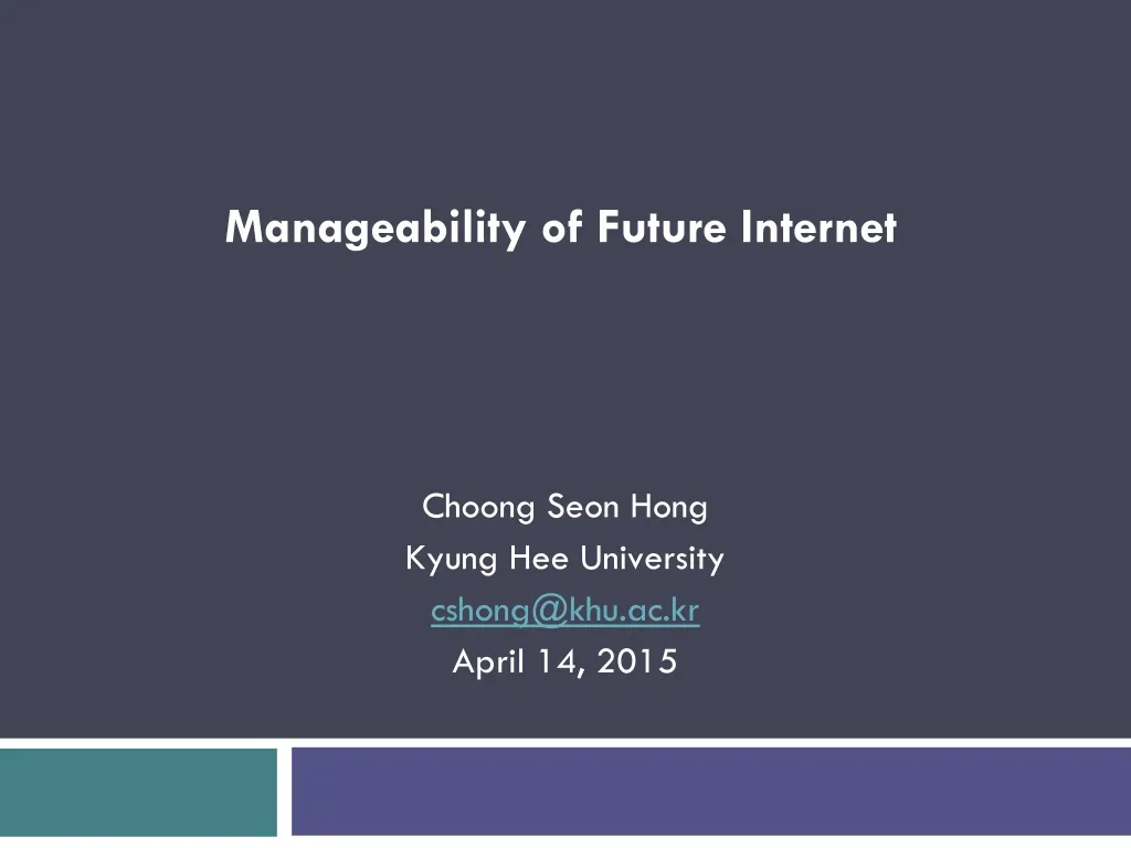 manageability of future internet n.