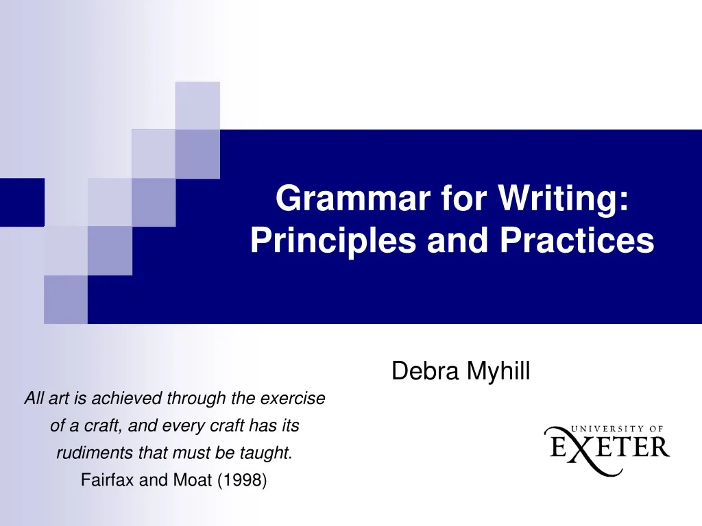grammar for writing principles and practices n.