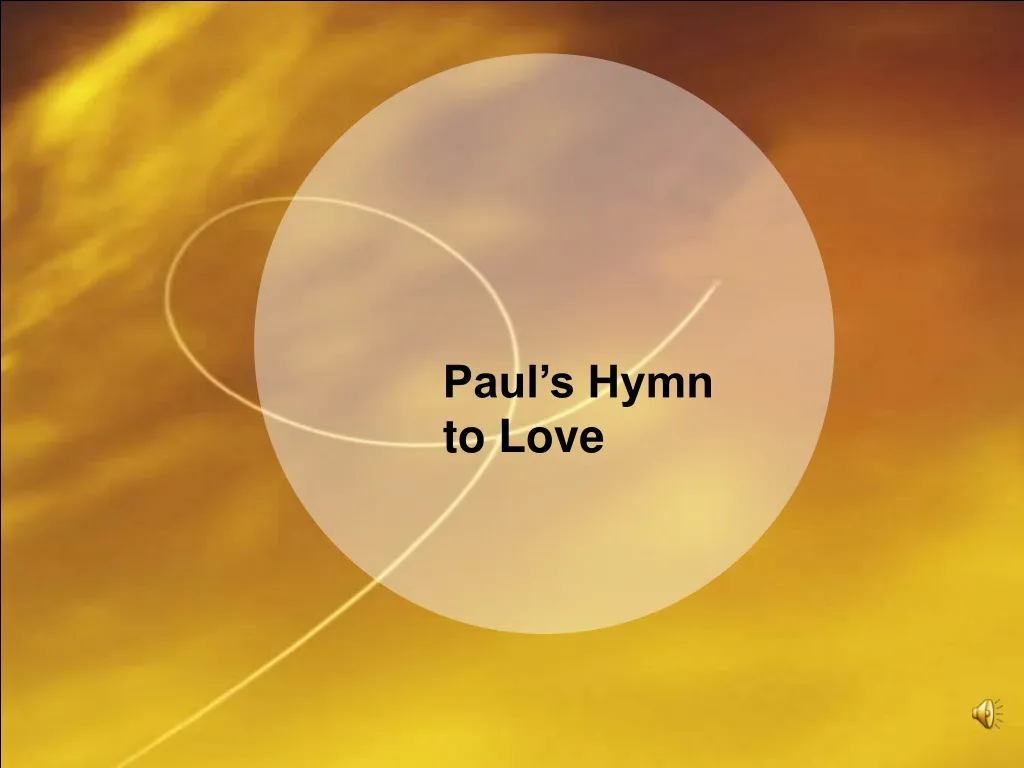 paul s hymn to love n.
