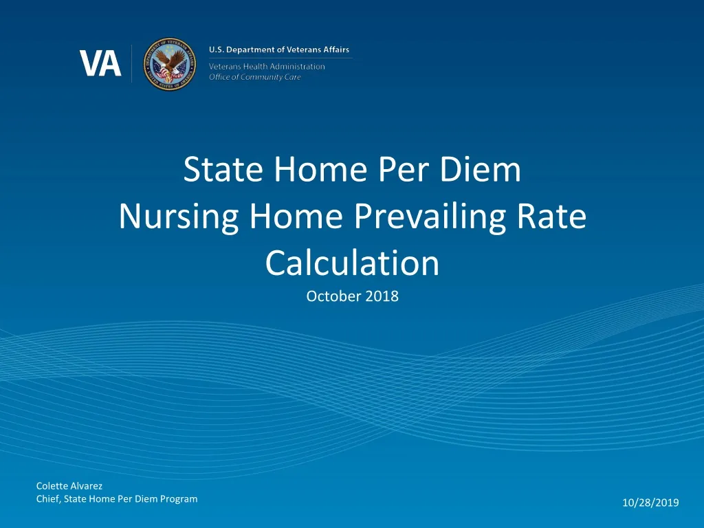 PPT State Home Per Diem Nursing Home Prevailing Rate Calculation