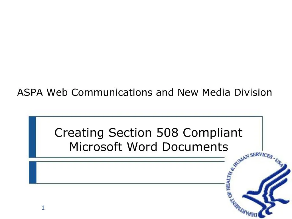 Ppt creating section 508 compliant microsoft word documents powerpoint presentation id 450838
