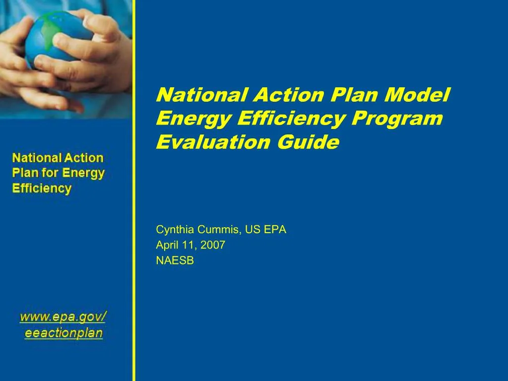 PPT - National Action Plan Model Energy Efficiency Program Evaluation ...