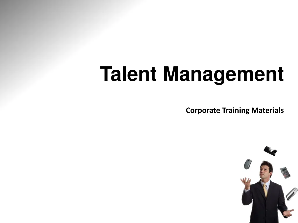 talent management corporate training materials n.