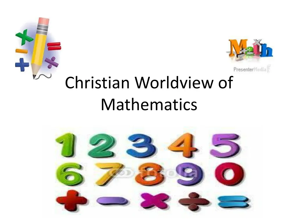 christian worldview of mathematics n.