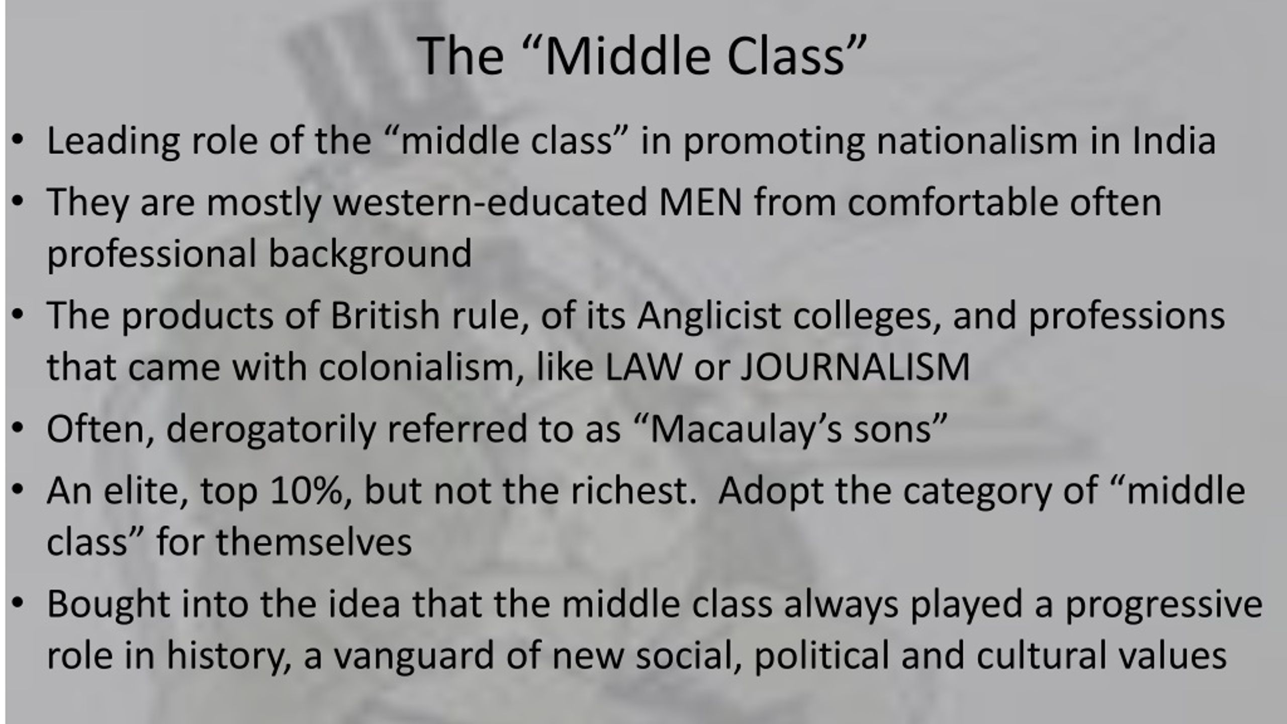 What Is The Role Of The Middle Class