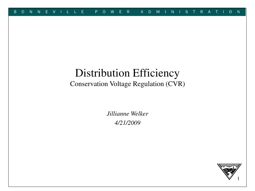 distribution efficiency conservation voltage regulation cvr n.