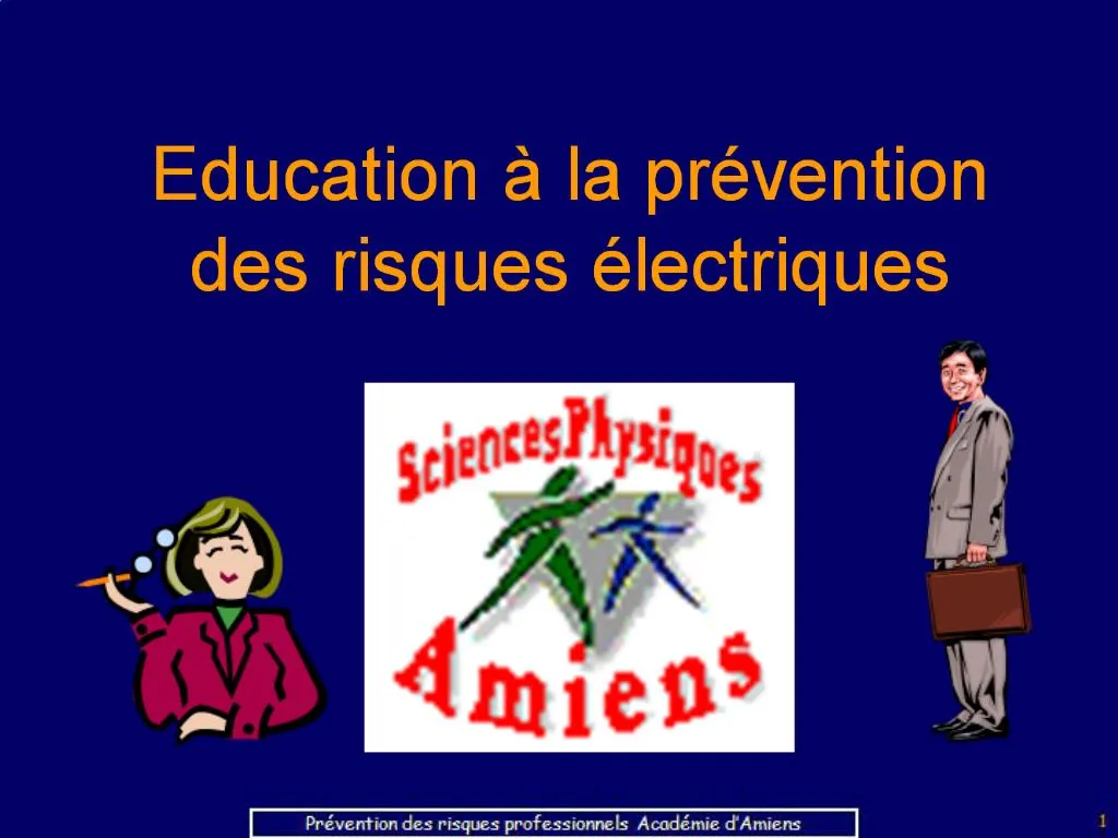 PPT - Education La Pr Vention Des Risques Lectriques PowerPoint ...