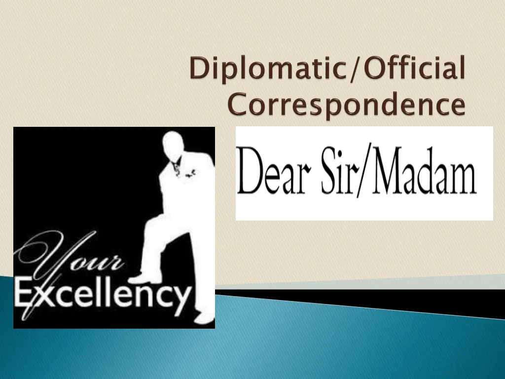 PPT - Diplomatic/Official Correspondence PowerPoint Presentation, Free ...