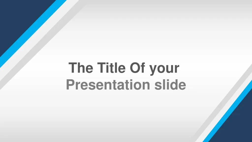 the title of your presentation slide n.
