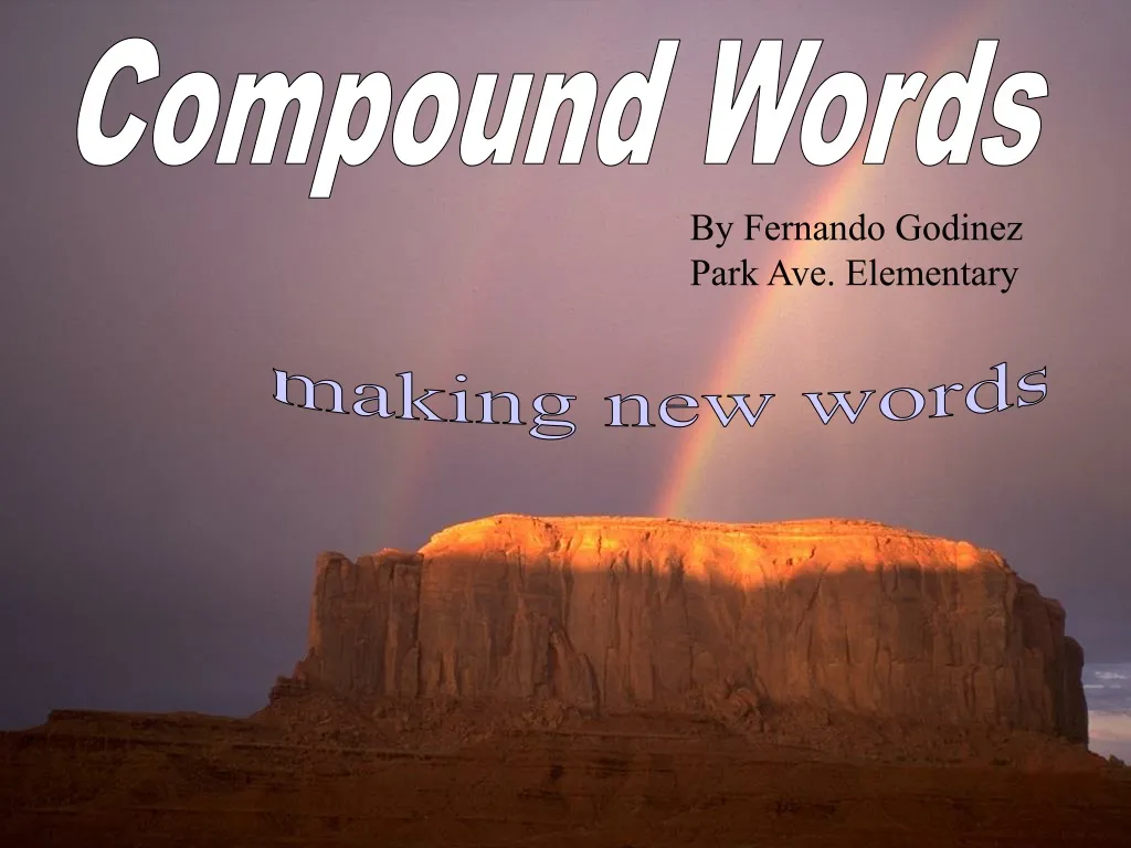 Ppt Compound Words Powerpoint Presentation Free Download Id460243