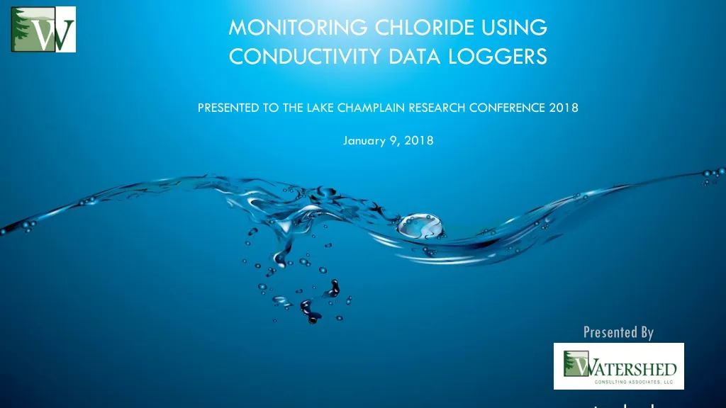 monitoring chloride using conductivity data n.