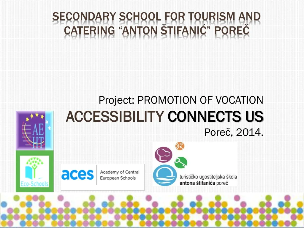 project promotion of vocation accessibility connects us pore 2014 n.