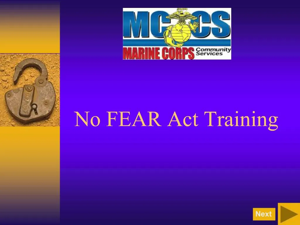 PPT No FEAR Act Training PowerPoint Presentation, free download ID