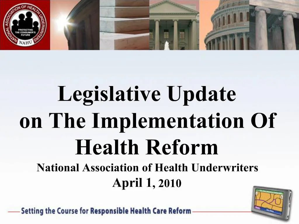 PPT Legislative Update on The Implementation Of Health Reform