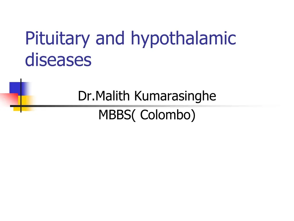 pituitary and hypothalamic diseases n.