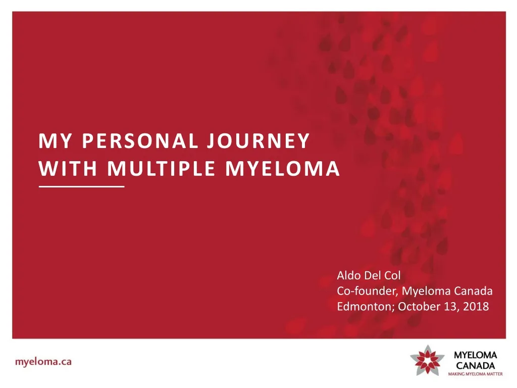 my personal journey with multiple myeloma n.