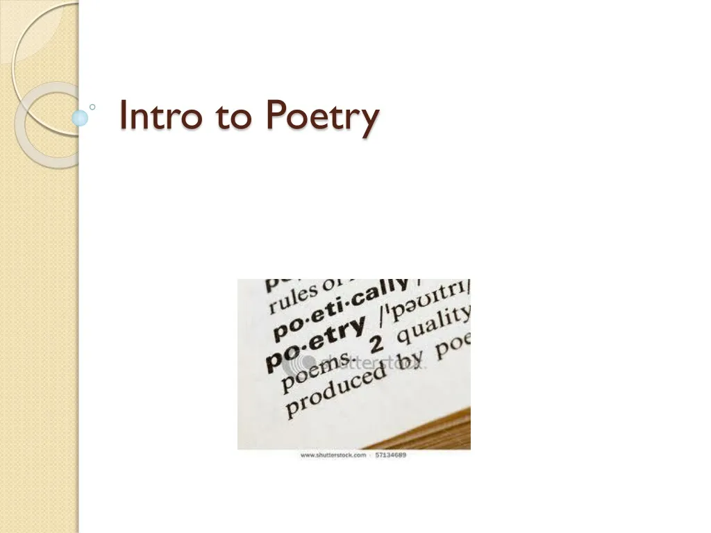 intro to poetry n.