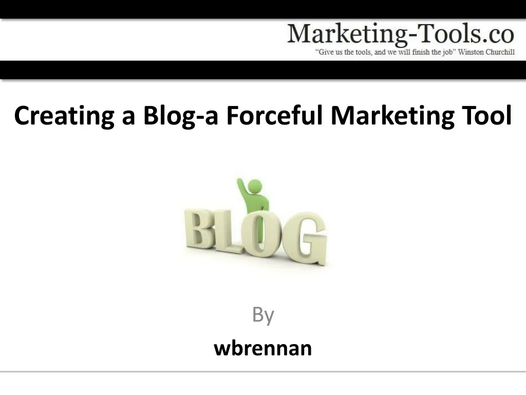 creating a blog a forceful marketing tool n.