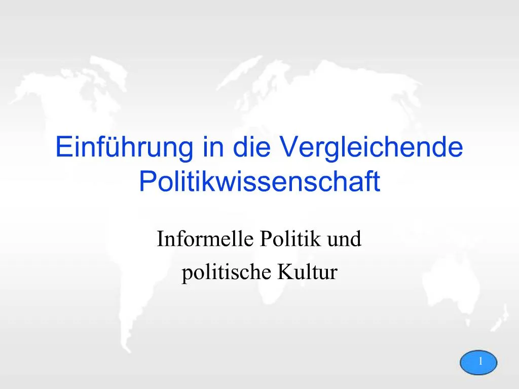 PPT - Einf Hrung In Die Vergleichende Politikwissenschaft PowerPoint ...