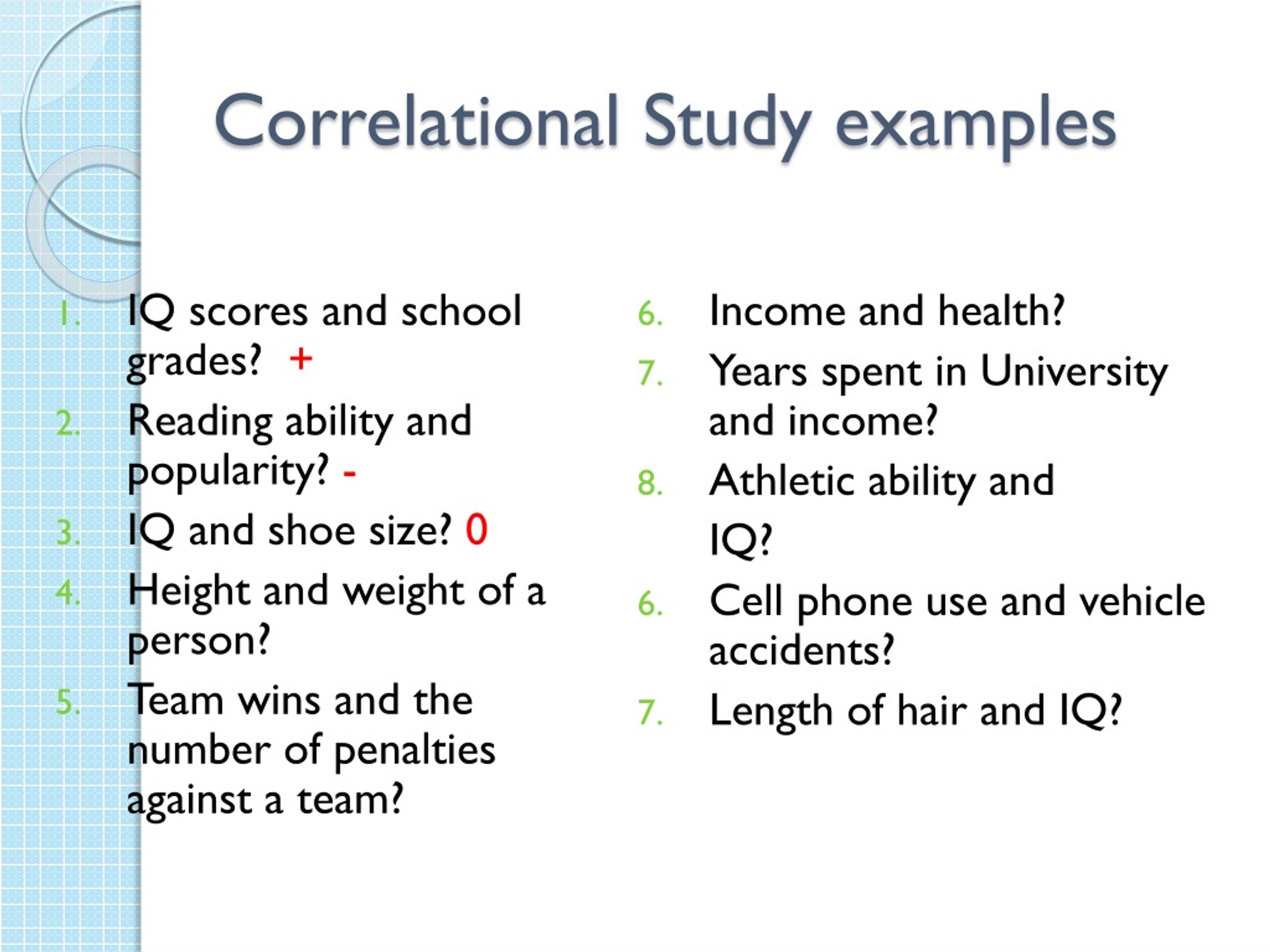 Correlational Studies