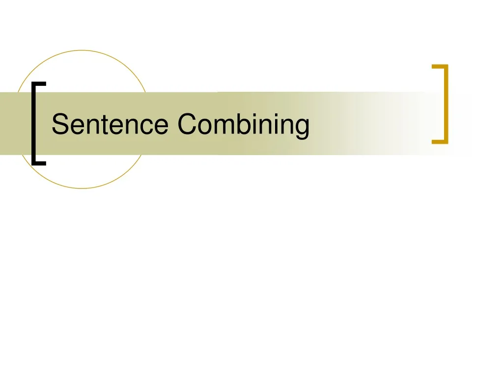 sentence combining n.