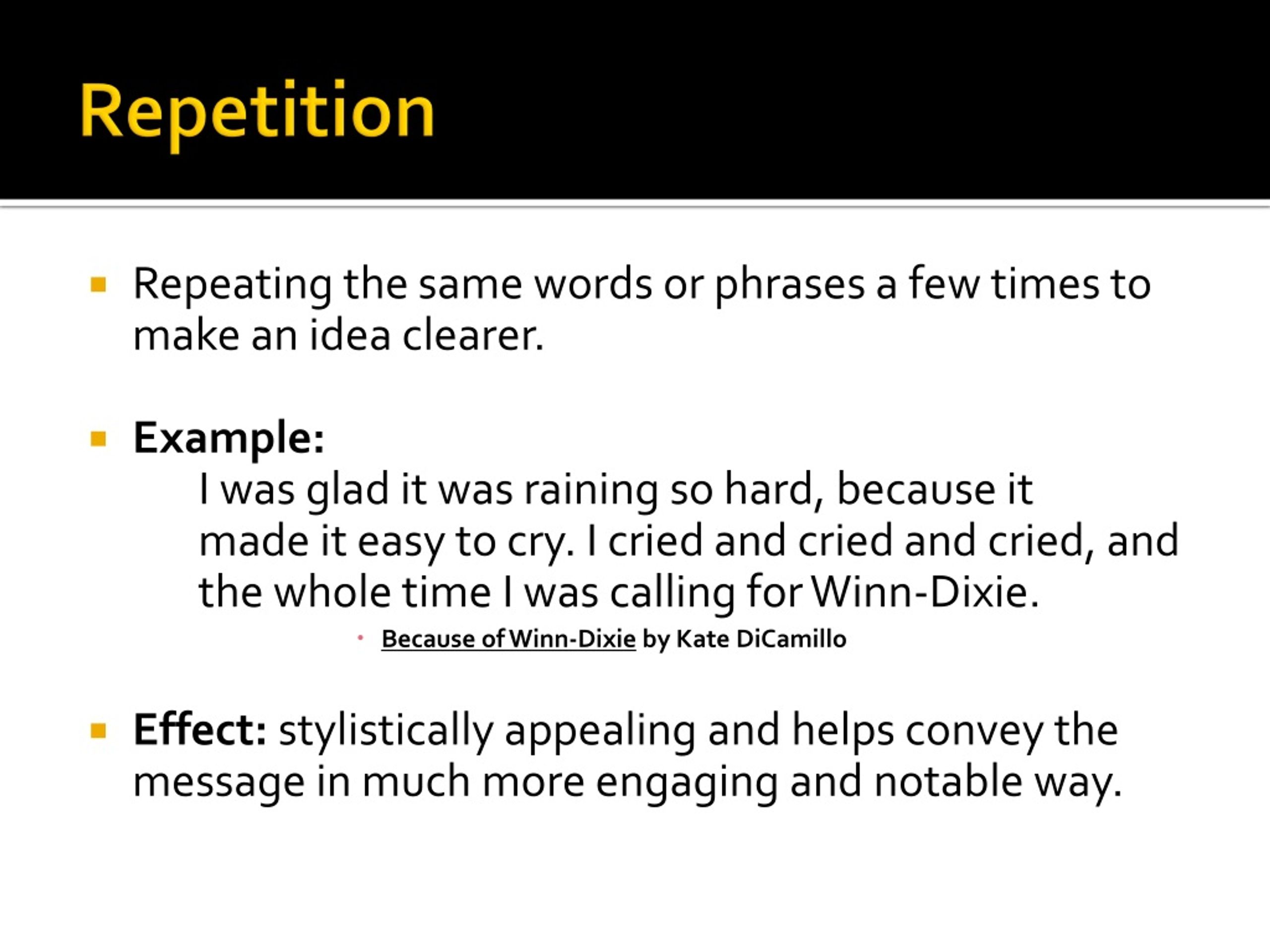 repetition figure of speech meaning