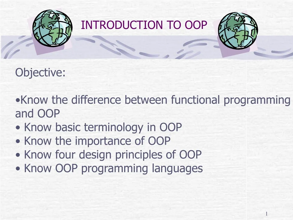 introduction to oop n.