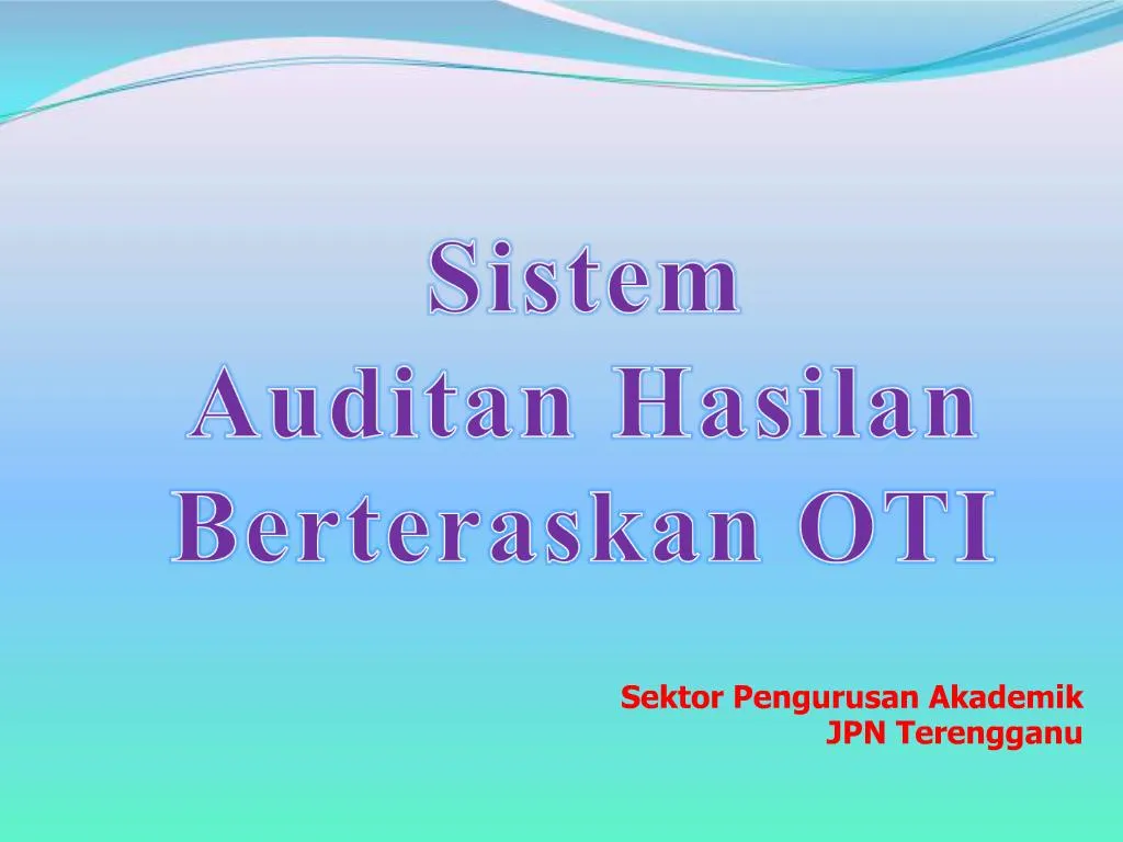 Ppt Sektor Pengurusan Akademik Jpn Terengganu Powerpoint Presentation Id 471176