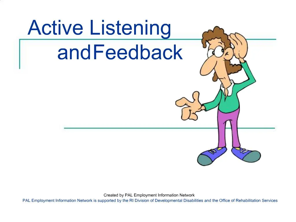 presentation feedback listening answers