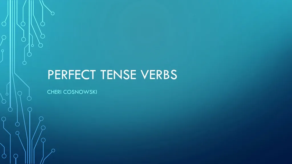 perfect tense verbs n.