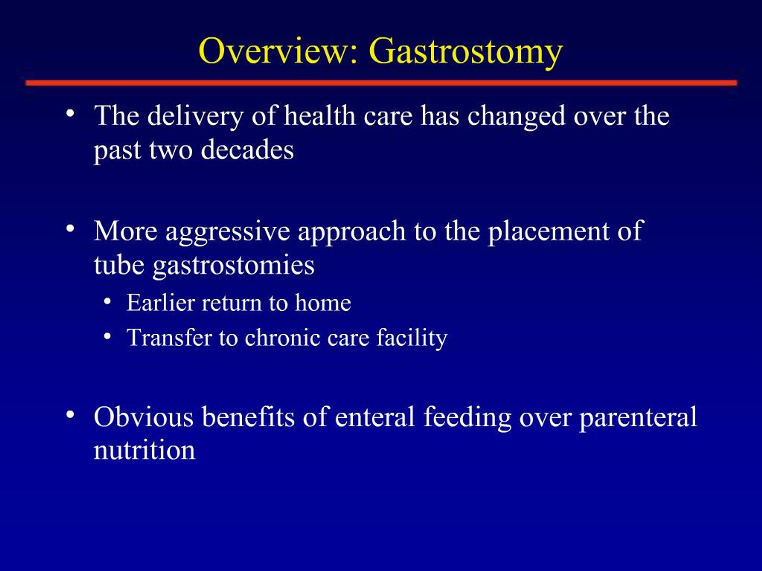 Ppt Gastrostomy Past And Present Powerpoint Presentation Free Download Id 474469