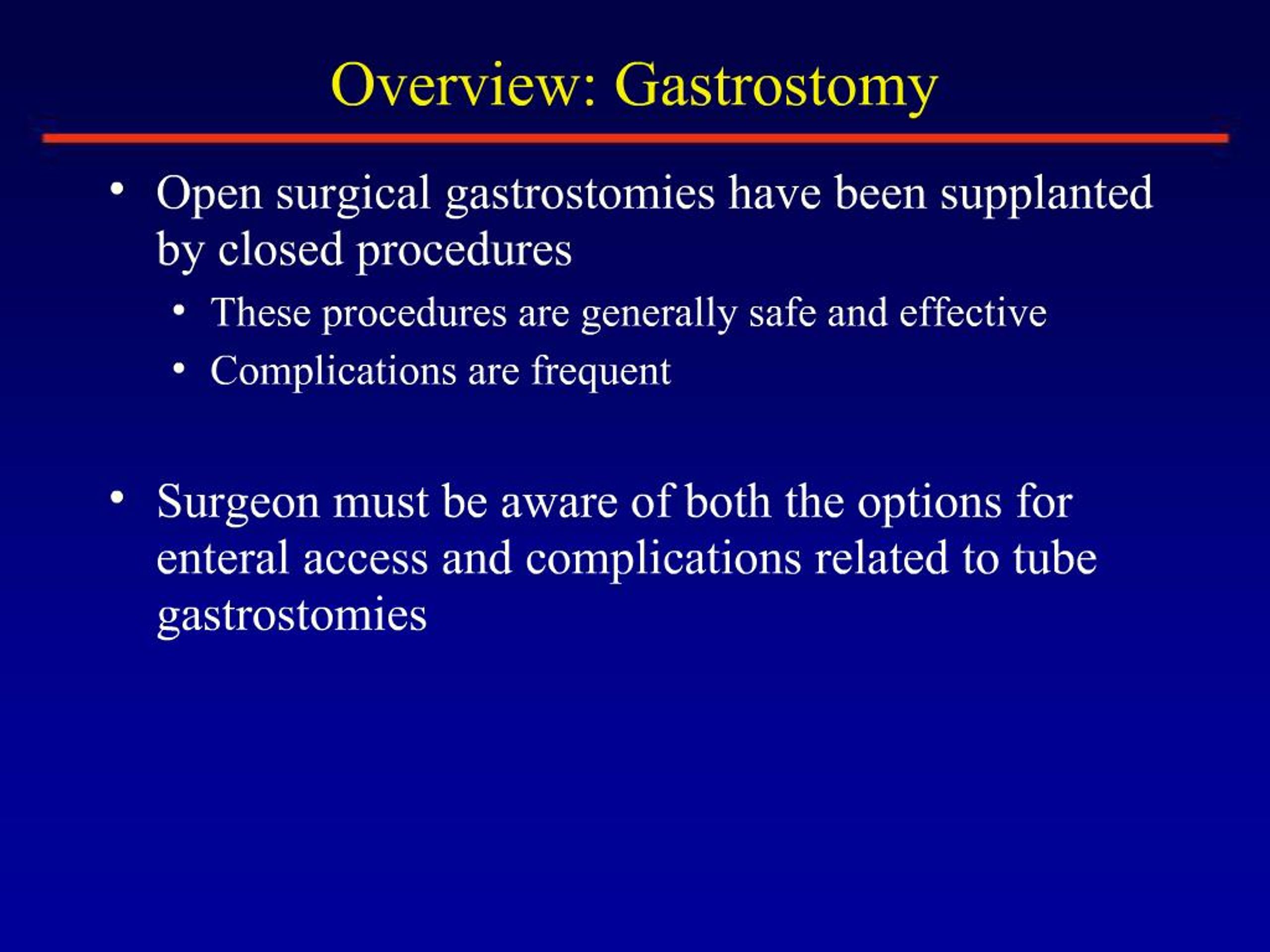 Ppt Gastrostomy Past And Present Powerpoint Presentation Free Download Id 474469