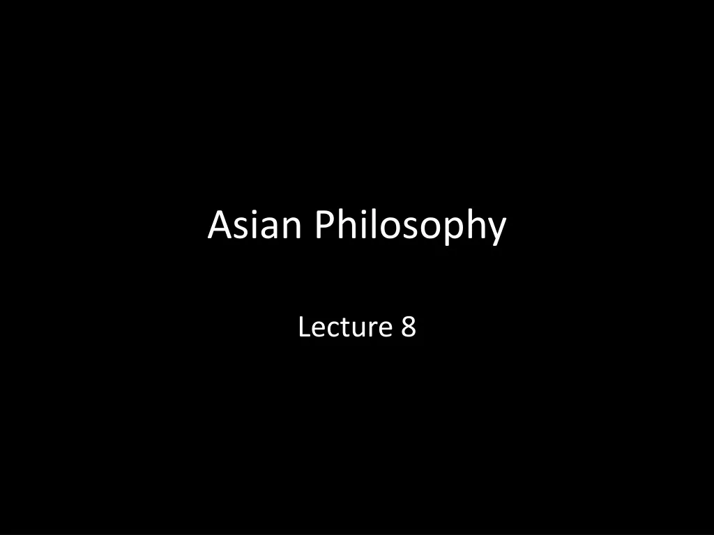 asian philosophy n.