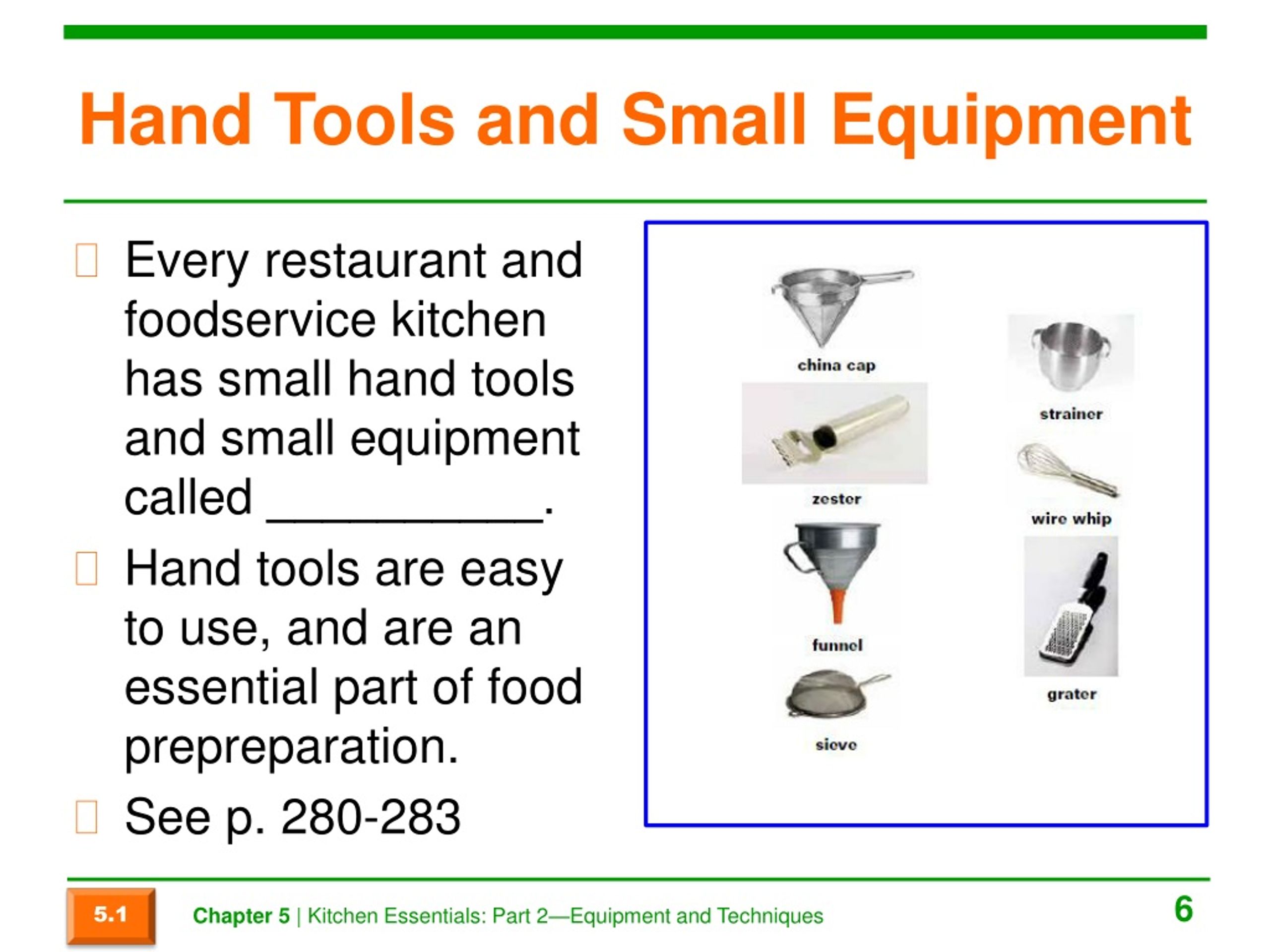 Restaurant Kitchen Small Hand Tools