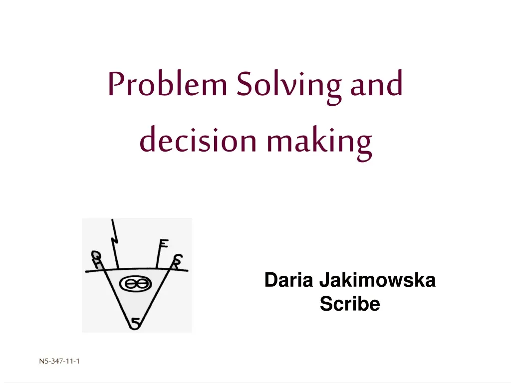 solving problems and making decisions