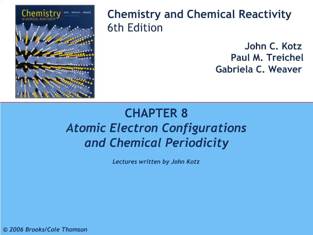 chemistry and chemical reactivity kotz