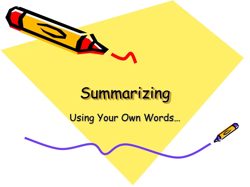 Ppt summarizing powerpoint presentation free download id 476423