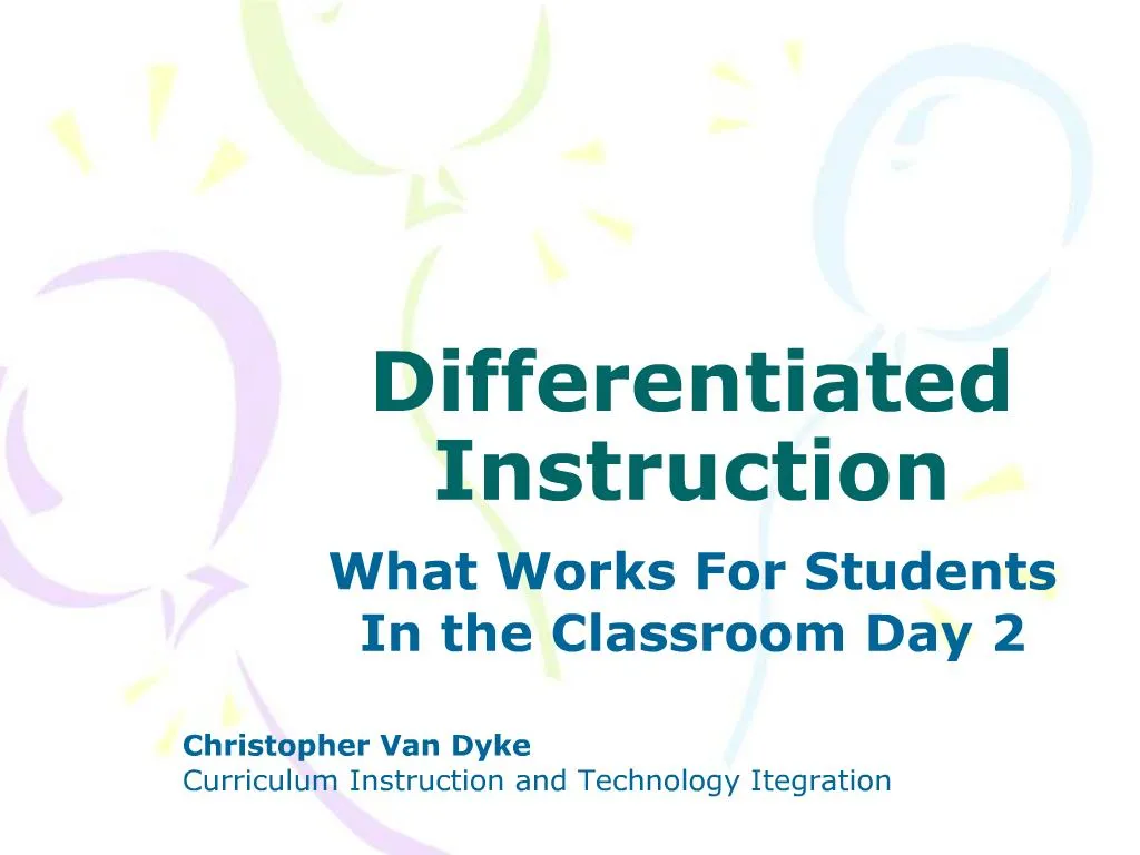 PPT - Differentiated Instruction PowerPoint Presentation, Free Download ...