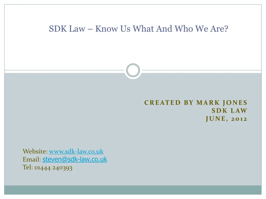 sdk law know us what and who we are n.