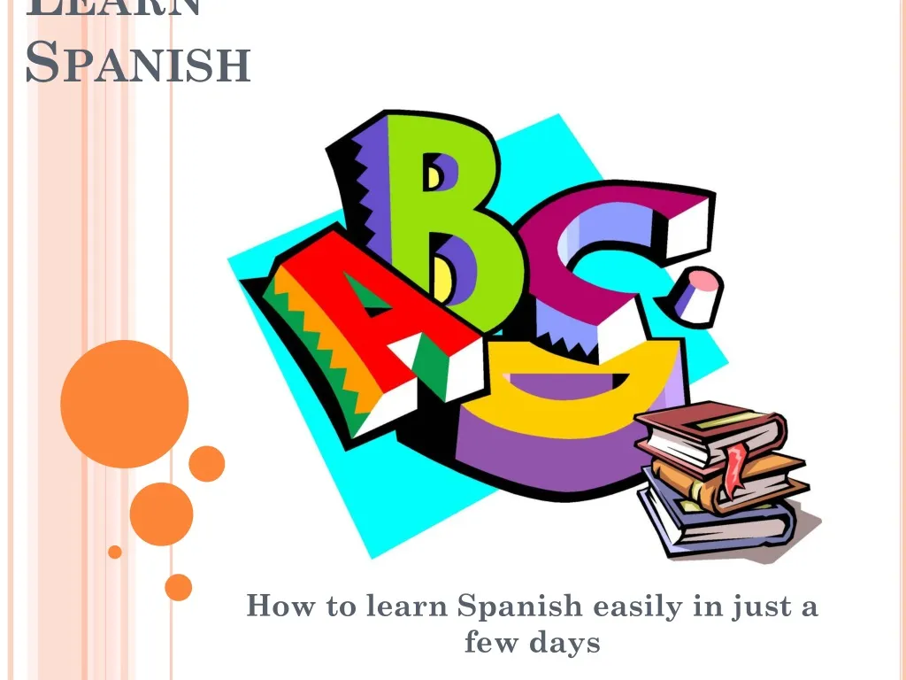learning spanish powerpoint presentation