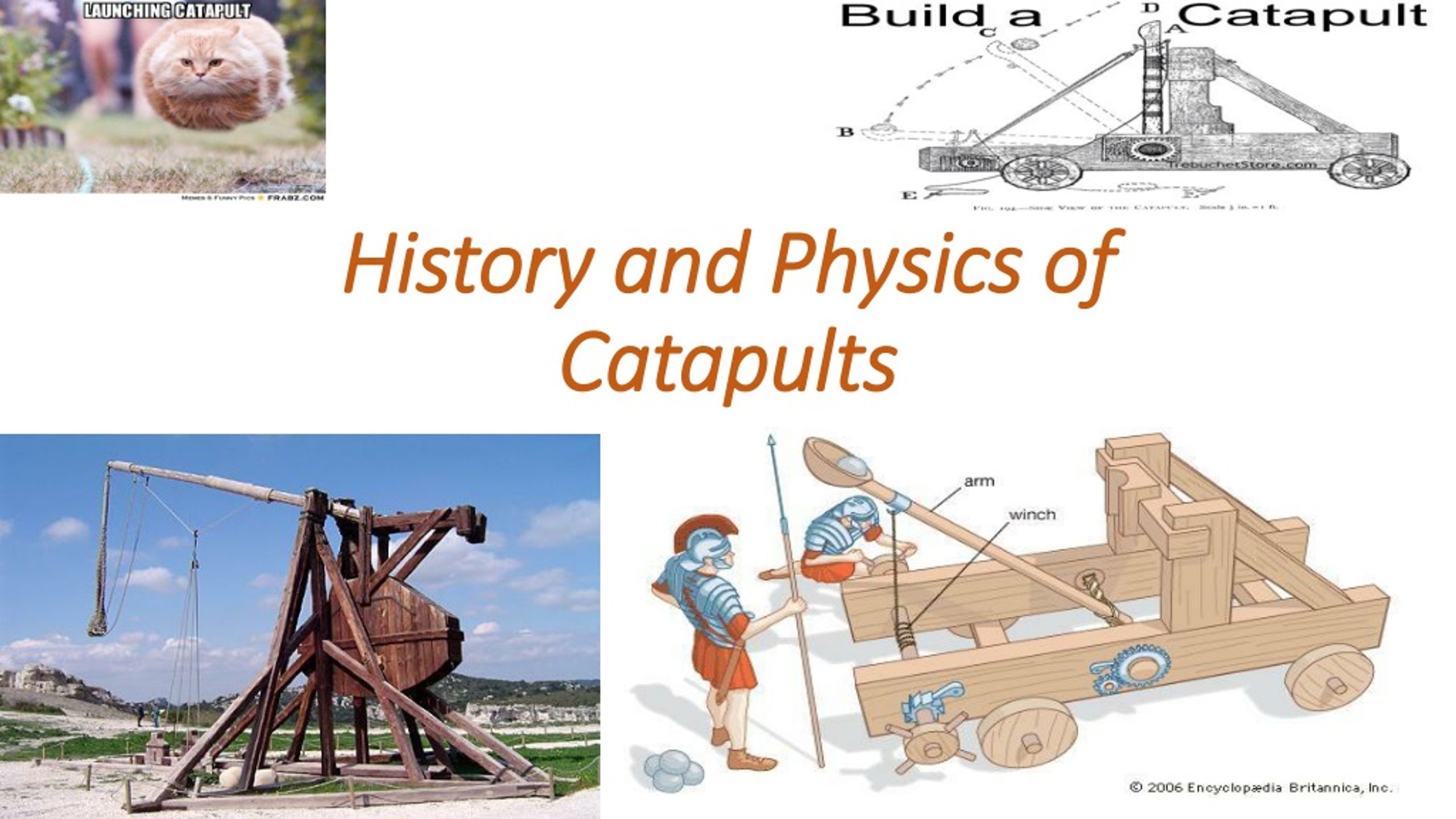 physics phenomena with catipult