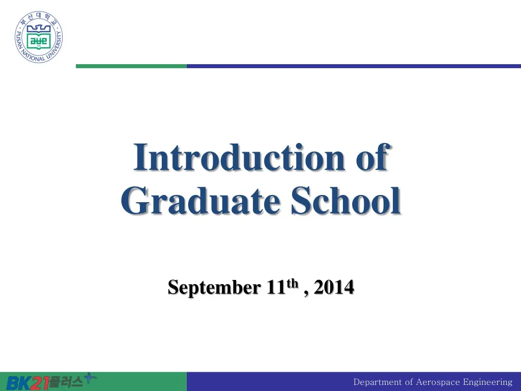 introduction of graduate school n.