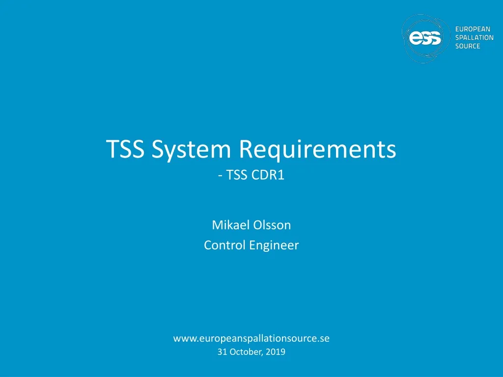 tss system requirements tss cdr1 n.