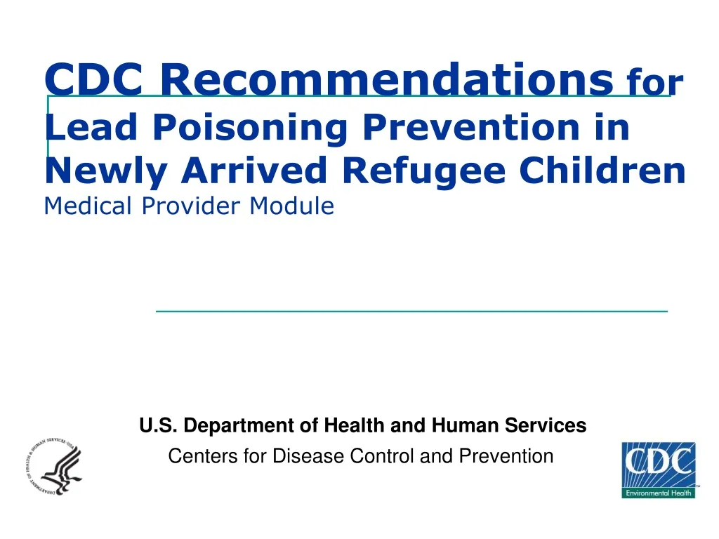 PPT - U.S. Department Of Health And Human Services Centers For Disease ...