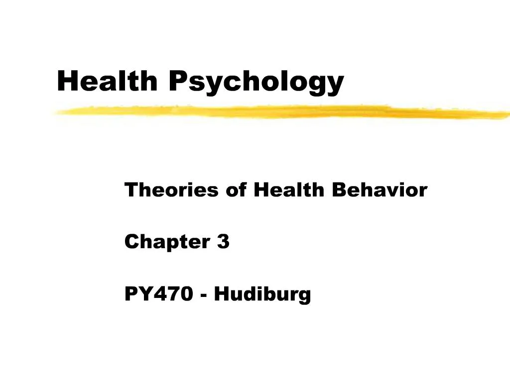 PPT - Health Psychology PowerPoint Presentation, Free Download - ID:481322