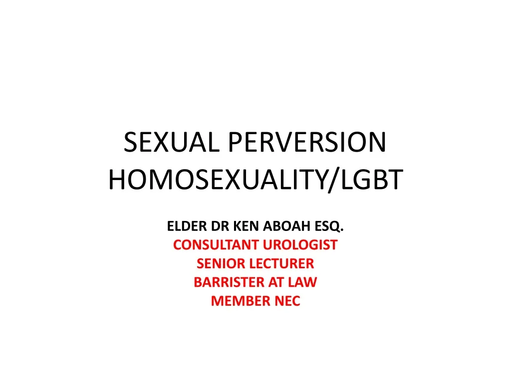 sexual perversion homosexuality lgbt n.