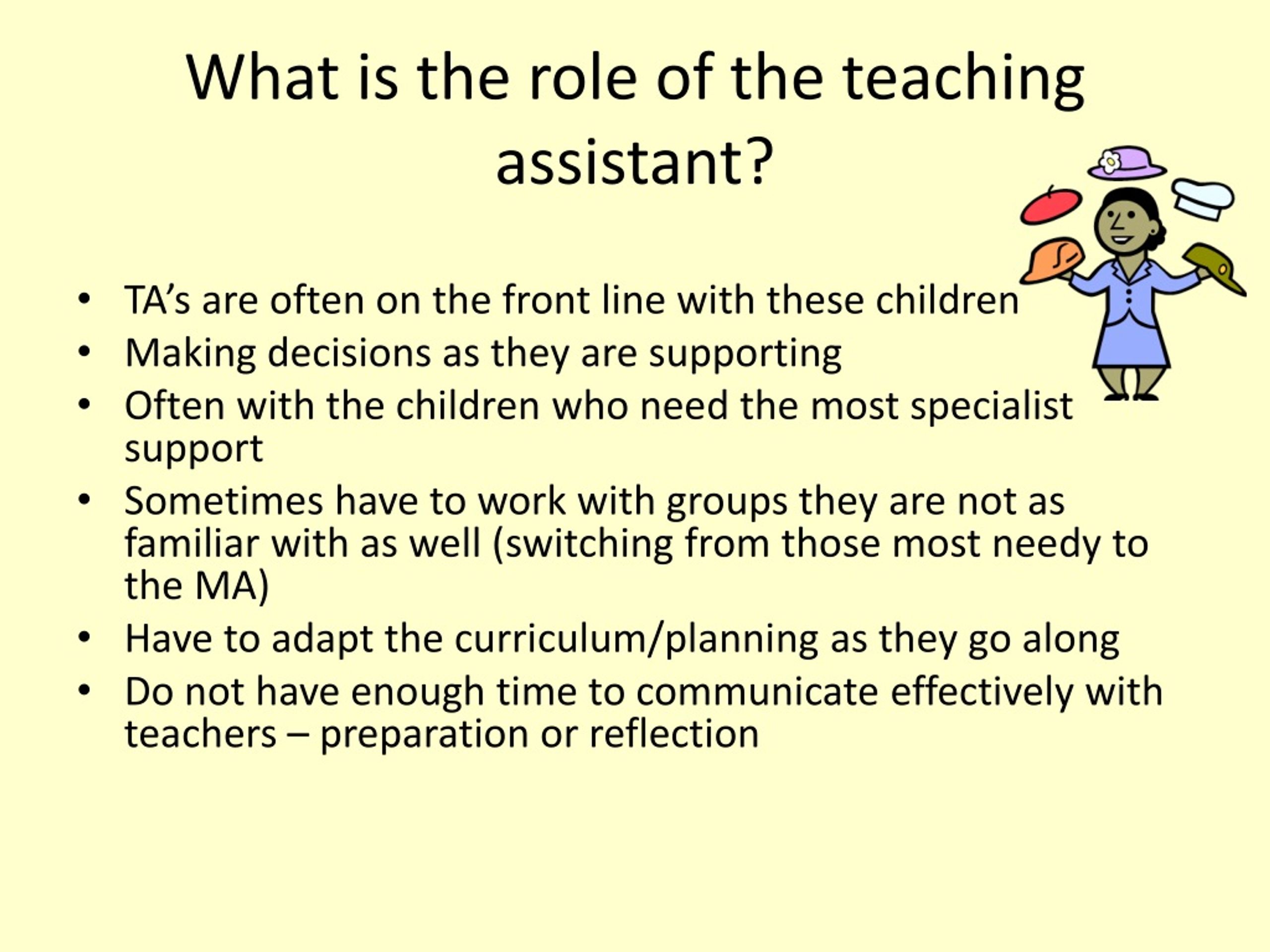 PPT The Role Of Teaching Assistants In The Classroom PowerPoint 