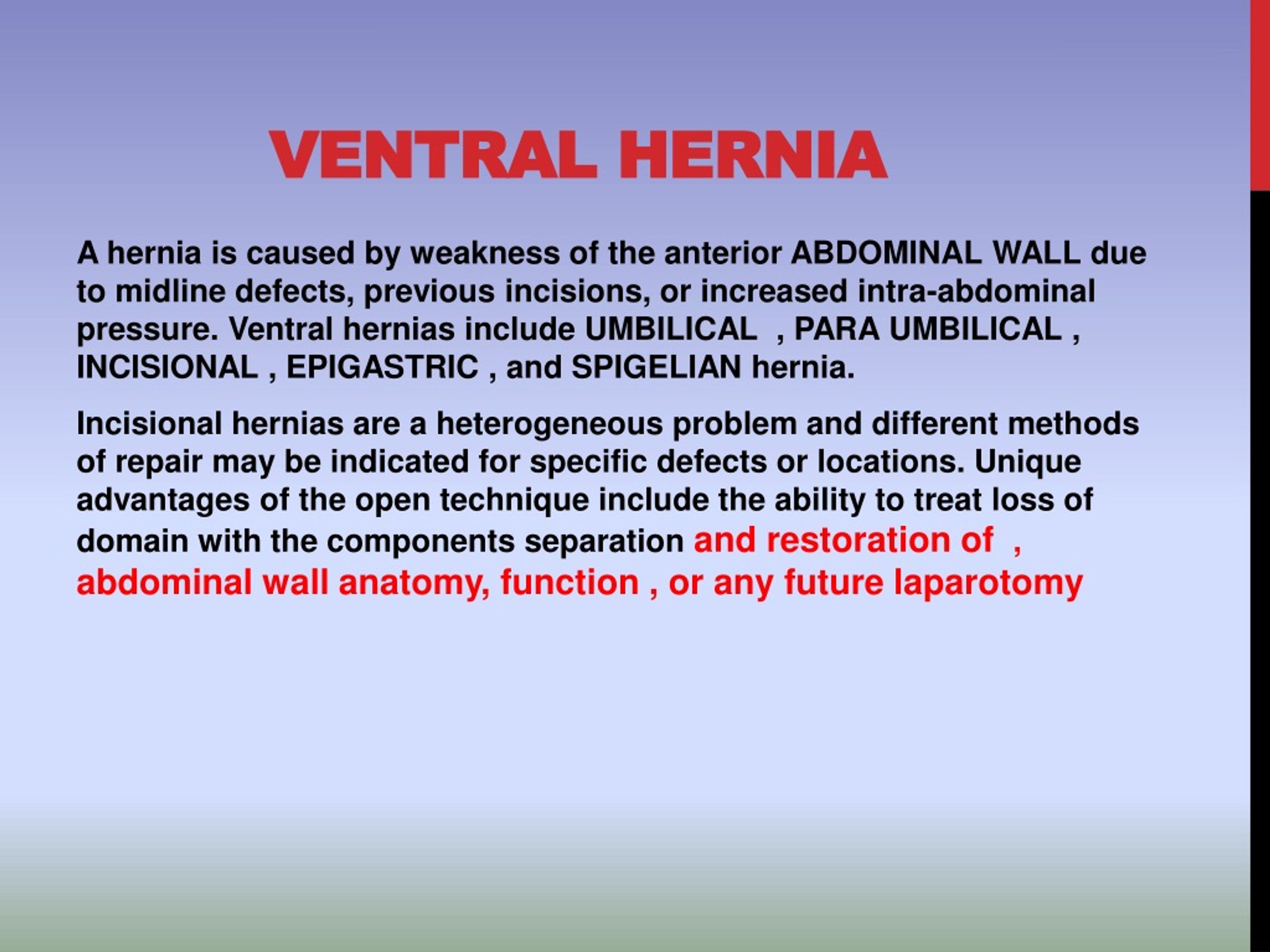 Ppt Ventral Hernia Powerpoint Presentation Free Download Id484236